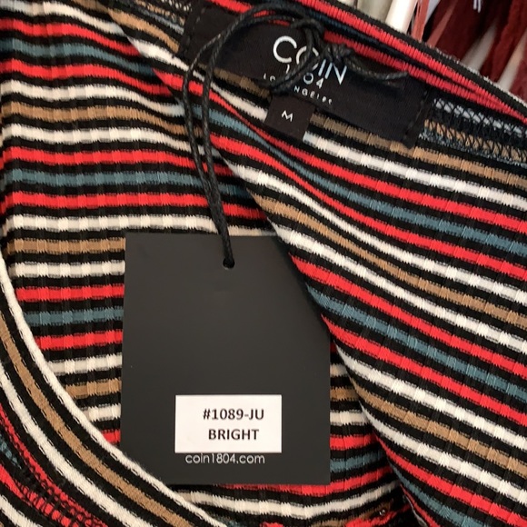 Striped long sleeve tunic with side snaps - Picture 7 of 8